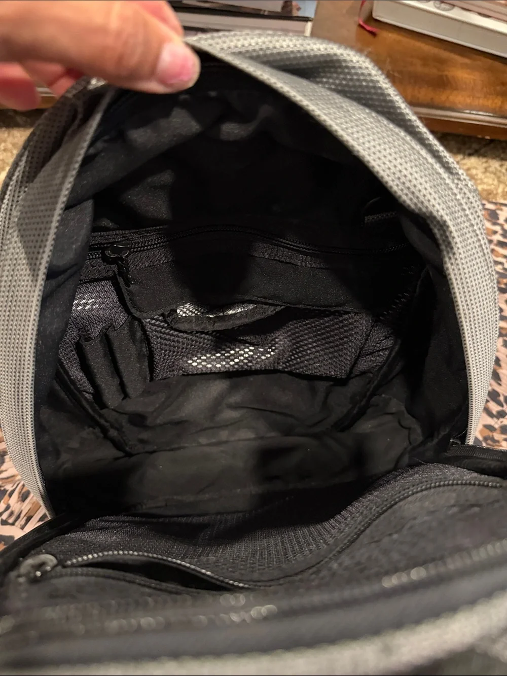 Tumi Gray and Black Men’s Backpack
